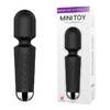 04921 | Vibrador Massageador Varinha Mágica Recarregável com 20 Modos de Vibração e 8 Níveis de Velocidade - YouVibe Mini Toy - Preto