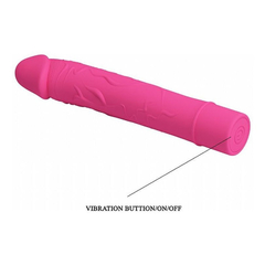 03864 | Vibrador Estimulador de Ponto G em Silicone com 10 Modos de Vibrações - Pretty Love Vic - 15,2 x 3 cm - Pink - loja online