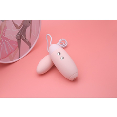 01559 | Cápsula Vibratória em Silicone Soft Touch com Tecnologia de Sucção e 10 Modos de Vibração, Recarregável via USB - Kistoy Miss VV -Rosa - comprar online