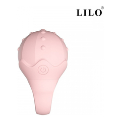 04914 | Anel Peniano e Dedo com Estimulador Clitoriano Recarregável com 10 Modos de Vibração - Lilo Magic Ring Vibrator We Love - Rosa