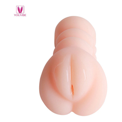 04253 | Masturbador Masculino em 4D Formato de Vagina com Canal Apertadinho em CyberSkin - 13 x 6,5 cm - comprar online