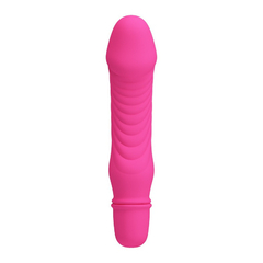 00723 | Mini Vibrador em Soft Touch com Glande, Textura Ondulada e 10 Modos de Vibração - Pretty Love Stev - Rosa Pink - comprar online