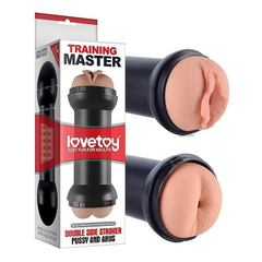 00417 | Masturbador com Vagina, Ânus e Formato de Halter - Lovetpy Training Master