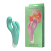 05022 | Vibrador Recarregável com Estimulador Clitoriano Triplo e 10 Modos de Vibração e 10 Diferentes Velocidades - Whisper Perfect Lover - Azul