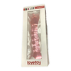 03449 | Plug Anal com Saliências em Espiral em Vidro - Lovetoy Glass Romance - Rosa