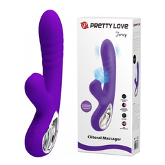 02111 | Vibrador Recarregável em Silicone com 12 Vibrações na Ponta e 4 Níveis de Sucção no Estimulador de Clitóris - Pretty Love Jersey