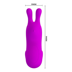 00544 | Dedeira Reacarregável em Silicone com Forma de Coelho, 7 Modos de Vibração e Função Memória - Pretty Love Finger Bunny na internet