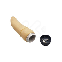 04291 | Vibrador de Ponto G no Formato de Pênis Realístico com Vibração Multivelocidade - Soft Portable Female Sex Toy - 11,7 x 3,5 cm - Bege - loja online
