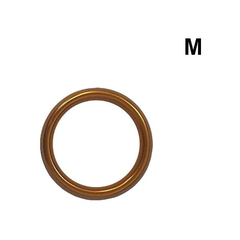 04214 | Anel Peniano em Aço Prolongador de Ereção e Retardador de Ejaculação com 4,5 cm Diâmetro - Tamanho M - Dourado