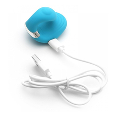 Imagem do 03511 | Vibrador de Dedo com 5 Modos de Vibrações, Recarregável - Kisstoy Young Queeni Azul