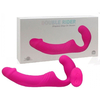 01786 | Penetrador Strapless Recarregável com Plug Vaginal e Controle Wireless - Aphorodisia Double Rider - Rosa