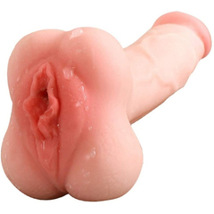 01724 | Masturbador Com Formato de Bumbum Masculino Penetrável e Pênis Masculino com Veias e Glande - E-VARIEDADES