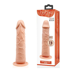 04448 | Prótese Realístico em Silicone com Ventosa, Veias e Glande Saliente - Baile Barbara Suction Cup Base Calvin 7.8"