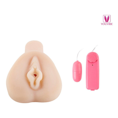 04257 | Vagina Realística em Cyberskin com Vibração e Textura Interna - Bella - 20 x 12 cm na internet