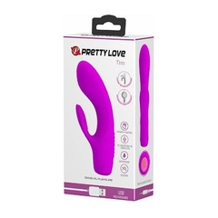 00113 | Vibrador Estimulador de Ponto G e Clitóris em Silicone com 12 Modos de Vibração - Pretty Love Tim - Roxo na internet