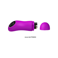 00426 | Vibrador Recarregável para Casal com 30 Níveis de Vibração e Controle Remoto Sem Fio - Pretty Love Chad - Roxo - E-VARIEDADES