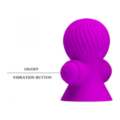 Imagem do 00805 | Estimulador Recarregável Para Mamilos com Sucção e 12 Modos de Vibração - PRETTY LOVE NIPPLE SUCKER