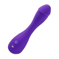 04004 | Vibrador Ponto G em Silicone Soft Touch com 10 Modos de Vibração - Devil Dick - 16,5 x 3,5 cm - Roxo - comprar online