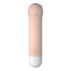 04557 | Mini Vibrador Recarregável Com 10 modos de Vibração Formato Urso - Lilo - Laranja - comprar online