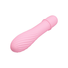 01915 | Mini Vibrador em Silicone com Relevo e 10 Modos de Vibrações - Pretty Love Solomon - Rosa Claro na internet