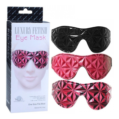 00842 | Eye Mask - Venda para Olhos em Couro Ecológico e Vinil - Preto - comprar online