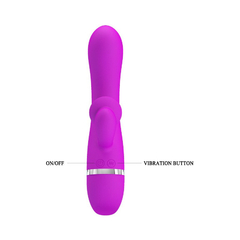 03401 | Vibrador Ponto G em Soft Touch com Estimulador Clitoriano, 30 Modos de Vibração e Resistência a Água - Pretty Love Bert - E-VARIEDADES