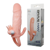 00393 | Capa Peniana com Extensor de 4cm e Anel para Escroto - Brave Man