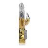 03645 | Vibrador Rotativo Recarregável com Estimulador Clirtoriano e 36 Modos de Vibrações - YouVibe - Dourado