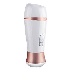 04241 | Masturbador Lanterna Recarregável Com Voz e 10 Modos de Vibrações - Smart Cup - Branco - comprar online