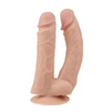 04672 | Prótese Dupla em Forma de Pênis Realístico com Glande, Veias e Ventosa - Lifelike Realistic Dildo