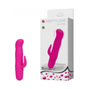 03505 | Vibrador de Ponto G em Soft Touch com Estimulador Clitoriano, 10 Modos de Vibração e Resistência a Água - Pretty Love Blithe - Magenta