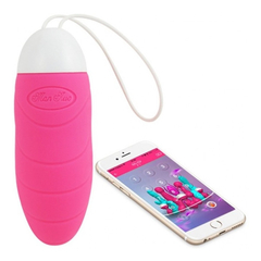 02012 | Alice - Cápsula Vibratória Recarregável com 11 Modos de Vibração Controlado por App via Bluetooth - Rosa
