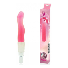 03701 | Vibrador com Capa Removível em Formato de Pênis - Rosa