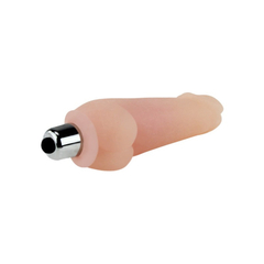 02400 | Mini prótese em Cyberskin com Escroto e Vibrador Liga e Desliga - Super Mini - 9,5 x 2,8 cm na internet