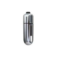 01771 | Power Bullet Mini Vibe - Cápsula Vibratória com Única Vibração e Resistente à Água - Prata