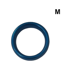 04208 | Anel Peniano em Aço Prolongador de Ereção e Retardador de Ejaculação com 4,5 cm Diâmetro - Tamanho M - Azul