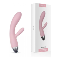 00814 | Vibrador Recarregável com Estimulador Clitoriano e 5 Modos de Vibração - SVAKOM ALICE