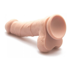 00795 | Pênis com 10 Modos de Vibração, Escroto e Ventosa - DILDO REALISTIC LEALSO - loja online