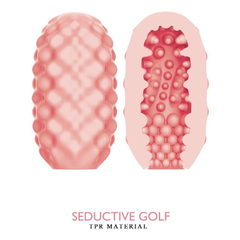 04691 | Masturbador Masculino em Formato de Egg com Textura Dupla - Pretty Love Seductive Golf - Rosa - comprar online