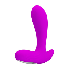 01844 | Estimulador de Próstata e Períneo em Silicone Soft Touch com 30 Modos de Vibração - Pretty Love Backie - Roxo - E-VARIEDADES