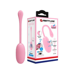 00107 | Cápsula Vibratória em Silicone com 12 Modos de Vibrações e 3 Intensidades de Choque - Pretty Love Doreen - Rosa Claro - comprar online