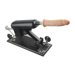 01936 | Máquina de Sexo com Multivelocidade, 2 Próteses em Forma de Pênis Realístico e 1 Vibrador Anal - E-VARIEDADES