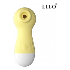04851 | Estimulador de Clitóris e Mamilos Recarregável com Formato de Cavalo Marinho e 10 Modos de Pulsação - Lilo Vibrator - Amarelo - comprar online