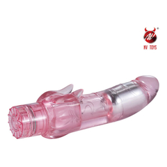 03900 | Vibrador Estimulador de Ponto G e Clítoris com Vibração Multivelocidade - NV Toys Zouk Vibe - 13,5 x 3,5 cm - Rosa - E-VARIEDADES