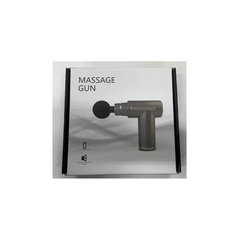 04644 | Massageador Corporal Recarregável com Cabeça Flexível e 6 Modos de Vibração - Massage Gun - E-VARIEDADES