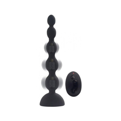 02394 | Plug Anal Com Forma de Bolinha Tailandesa em Silicone com Tamanho Gradativo e 10 Modos de Vibrações Silenciosas - Aphrodisia Anal Beads - 21,5 x 3,3 cm - comprar online
