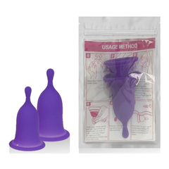 02697 | Kit Coletor Menstrual em Silicone - Roxo