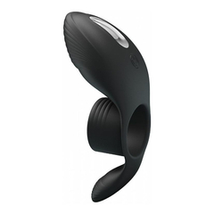 03797 | Anel Peniano Recarregável em Silicone com Estimulador de Períneo e de Clitóris com 7 Modos de Vibrações - Pretty Love Vibration Penis Sleeve -12,5 x 4,5 cm - comprar online