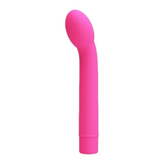 04301 | Vibrador Estimulador de Ponto G em Silicone com Ponta Vertebrada e 10 Modos de Vibrações - Pretty Love Logan - 14,6 x 3 cm - Pink