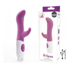 00642 | Vibrador Ponto G com Estimulador Clitoriano Recarregável com 10 Modos de Vibração - G-Spot - Roxo